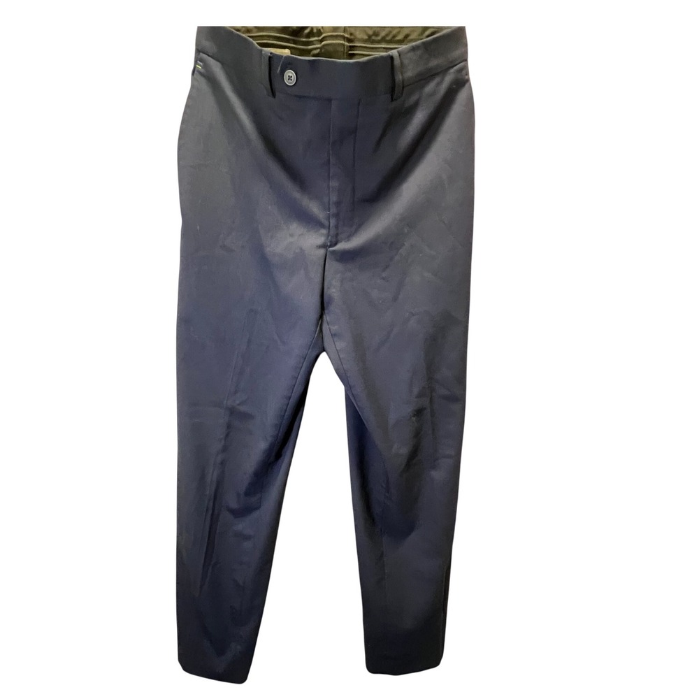 Alaska Airlines Luly Yang Mens Dress Pants 34UX30 Reg Navy Blue Flight Attendant